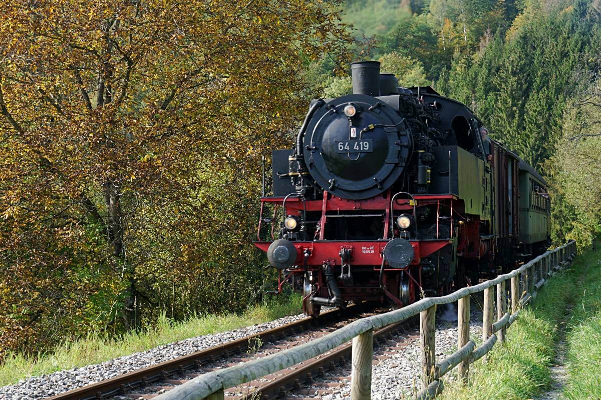 Die Schwaebische Waldbahn im Schwaebischen Wald