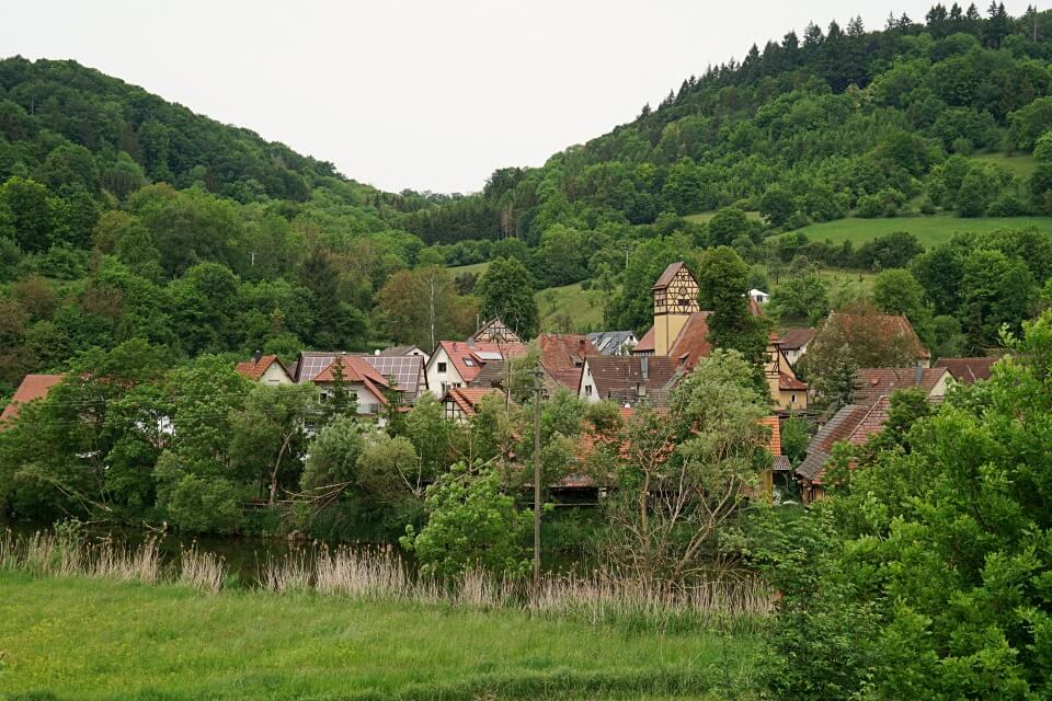 Blick auf Unterregenbach