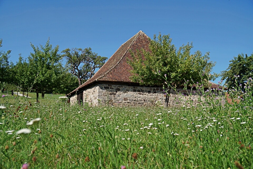 Kelter im Freiluftmuseum Wackershofen in Hohenlohe