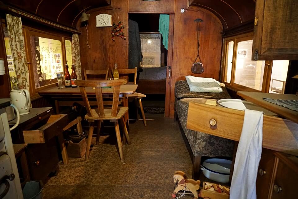 Ein Wagen der Jenischen im Freilandmuseum Wackershofen