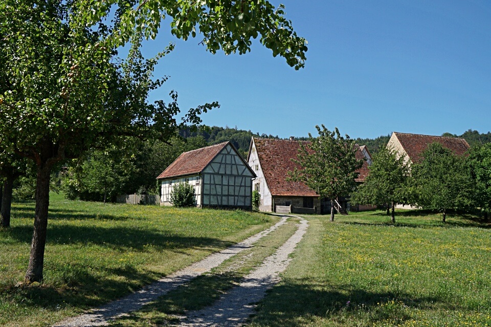 Weinbauerndorf im Freilandmuseum Wackershofen in Hohenlohe