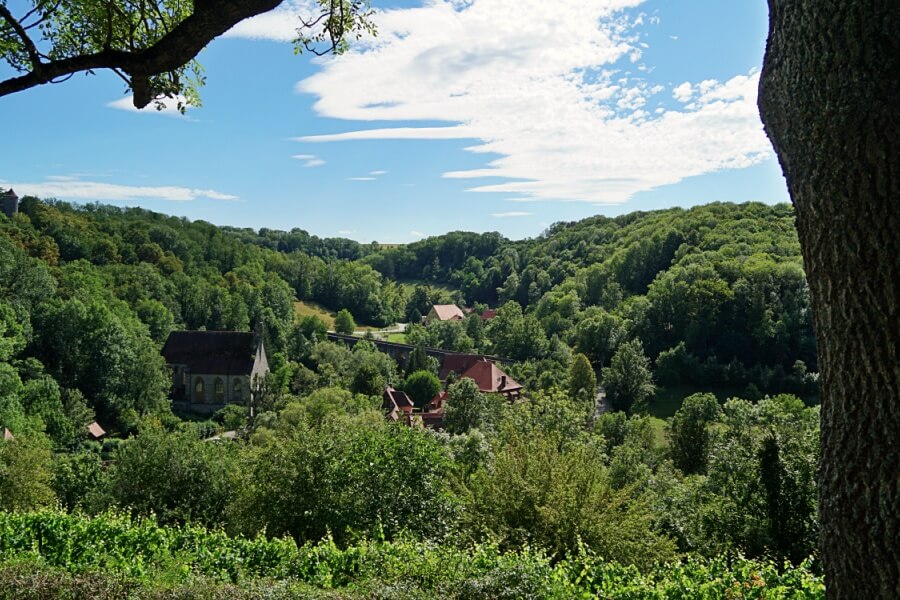 Blick ins Taubertal von Rothenburg ob der Tauber