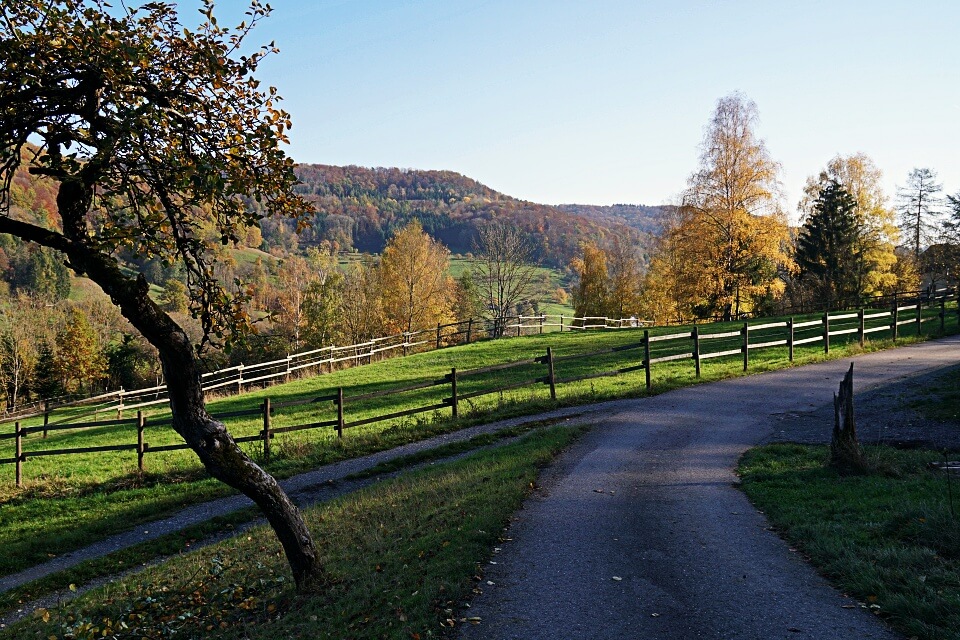 Weg nach Brettach in Hohenlohe