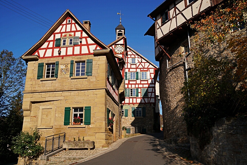 Die Altstadt von Forchtenberg in Hohenlohe