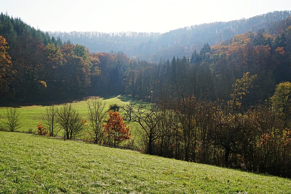 Das Hohenloher Kupfertal im Herbst