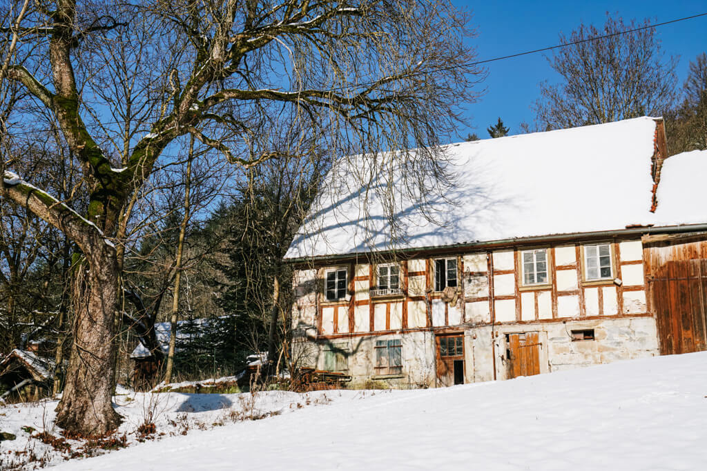 Traubenmuehle im Rottal bei Mannhardt im Schwaebischen Wald