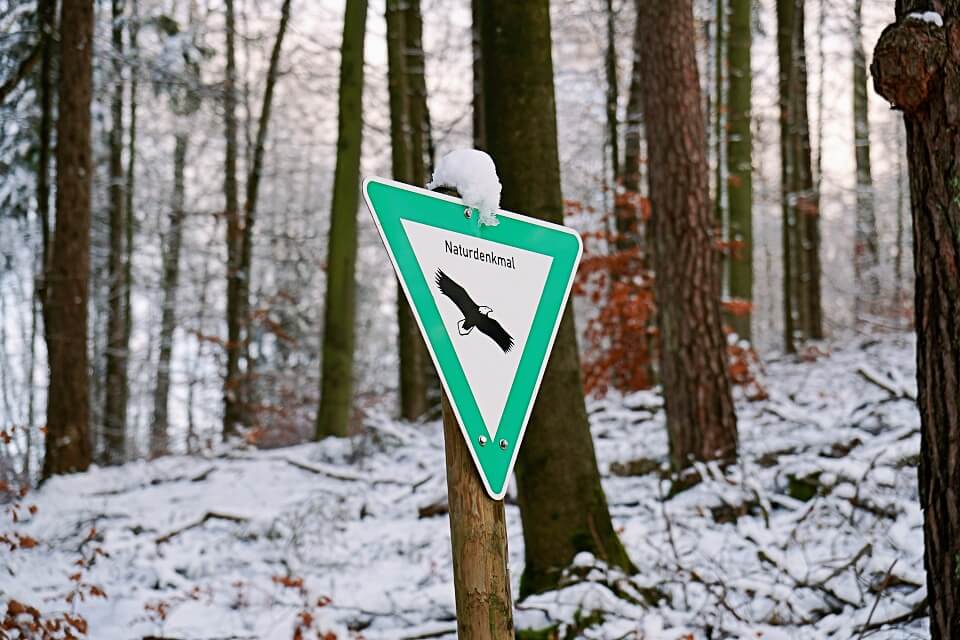 Naturdenkmal Pfaffenklinge mit Silberstollen in Wustenrot