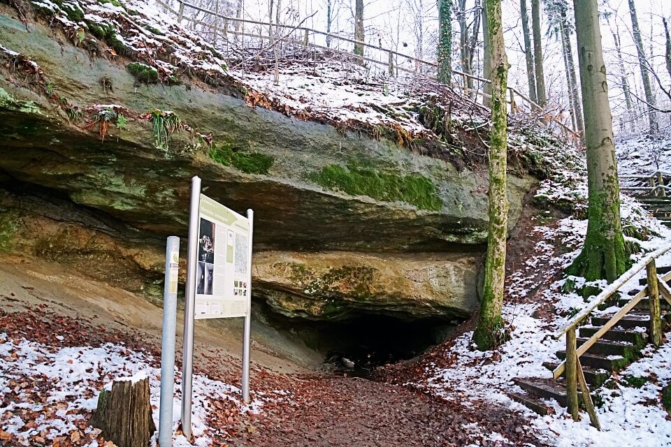 Ein Highlight beim Wandern rund um Wuestenrot ist der Silberstollen in der Pfaffenklinge