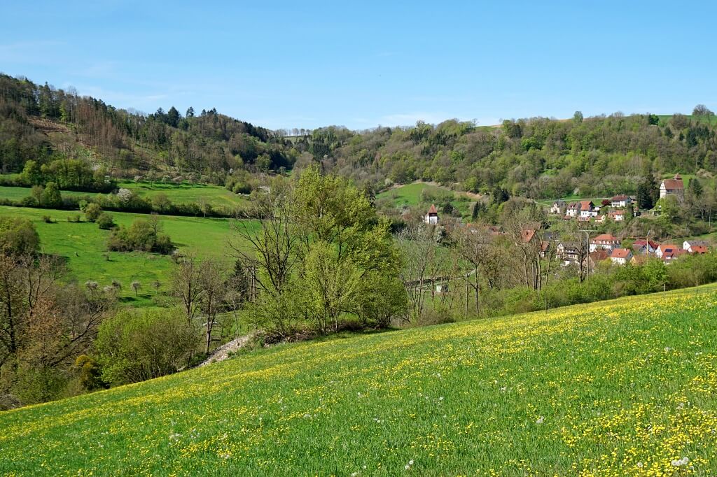 Blick ins Jagsttal nach Buchenbach