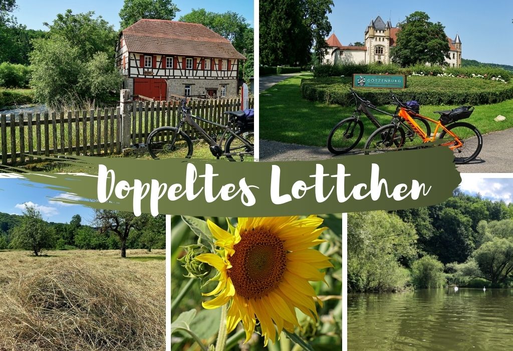 Radtour Doppeltes Lottchen auf dem Kocher Jagst Radweg durch Hohenlohe