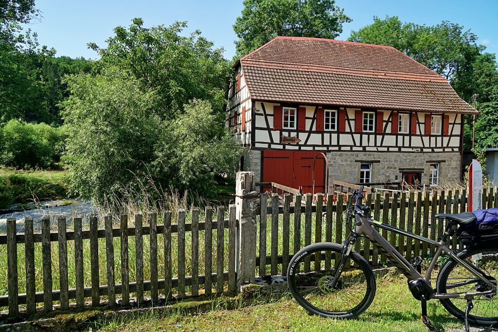 Radtour Doppeltes Lottchen auf dem Kocher Jagst Radweg durch Hohenlohe