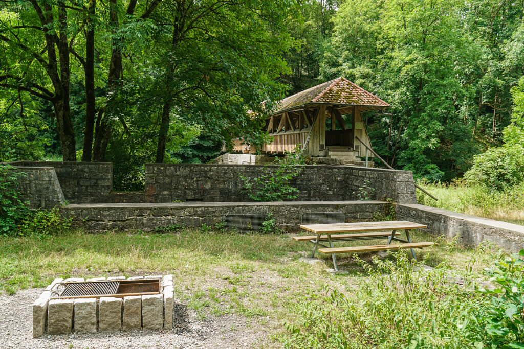 Picknickplatz und Grillplatz Heinzenmuehle an der Jagst