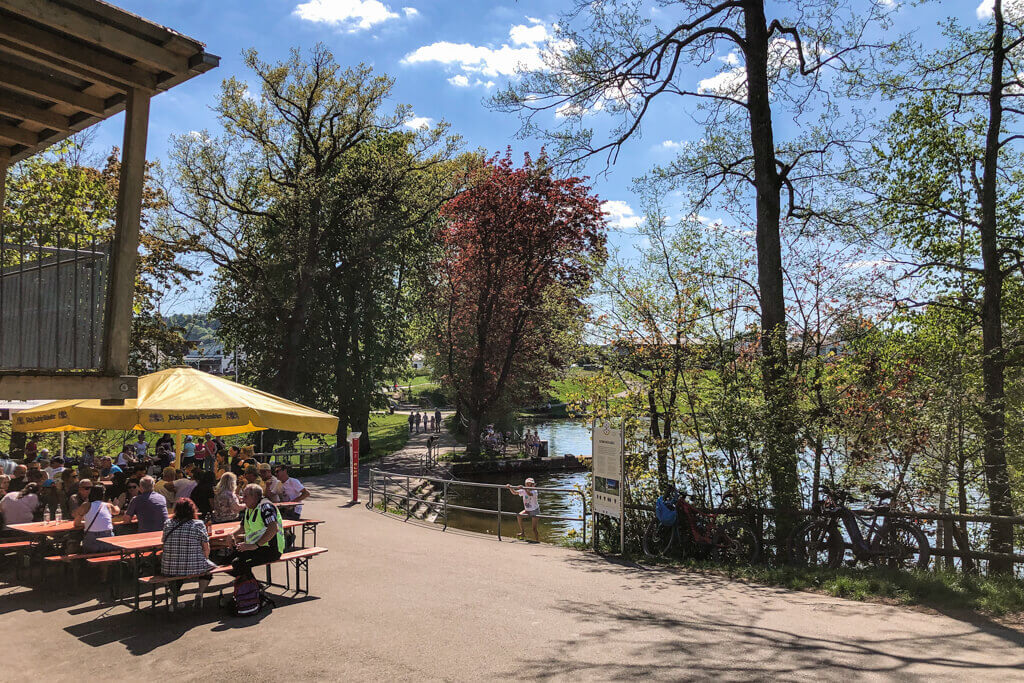 Kiosk am Badesee Gschwend im Schwaebischen Wald