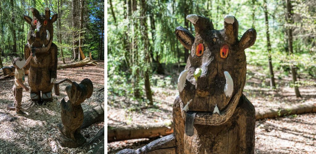 Grueffelo und Maus im Maerchenwald Gschwend